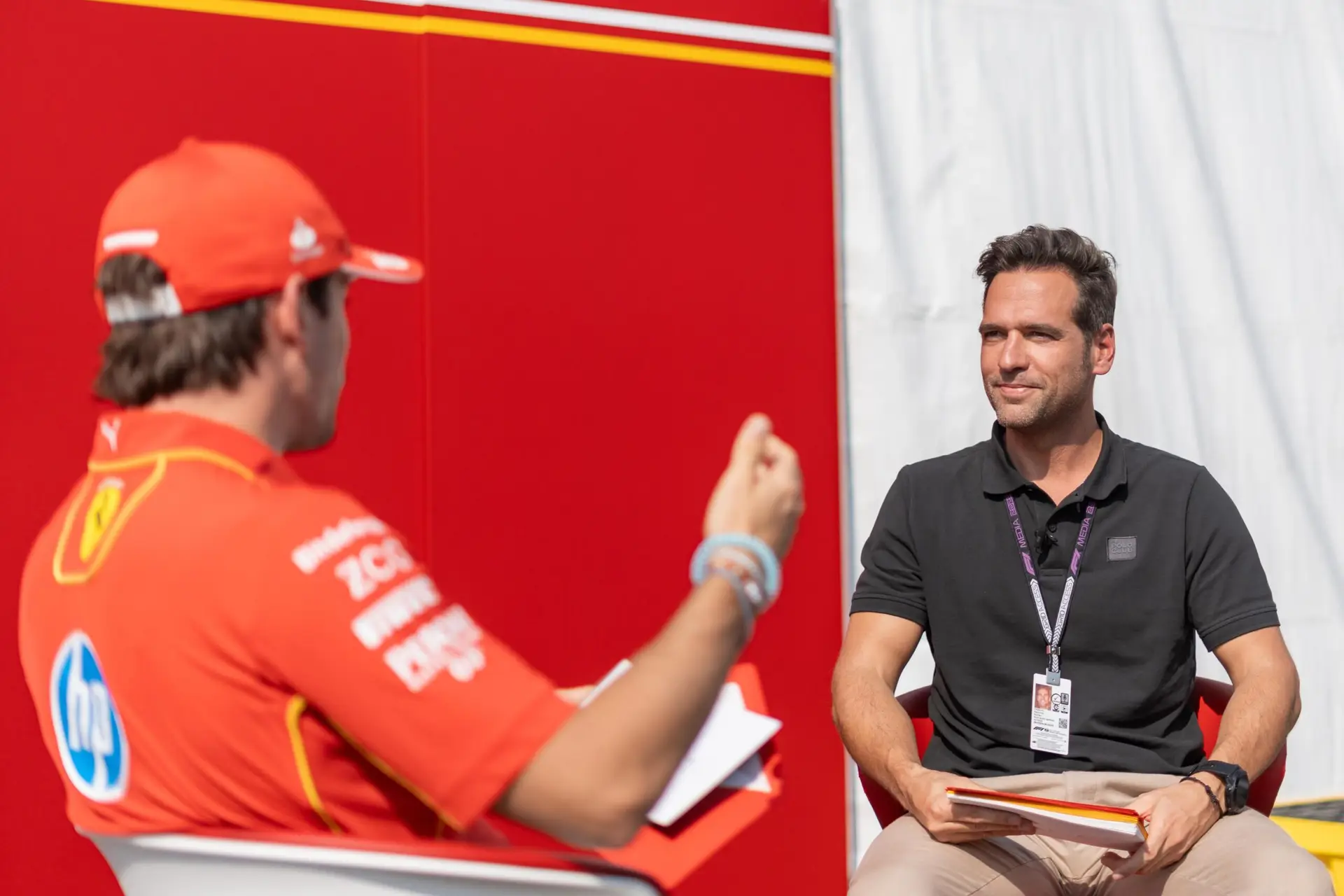 Entrevista a piloto de Ferrari
