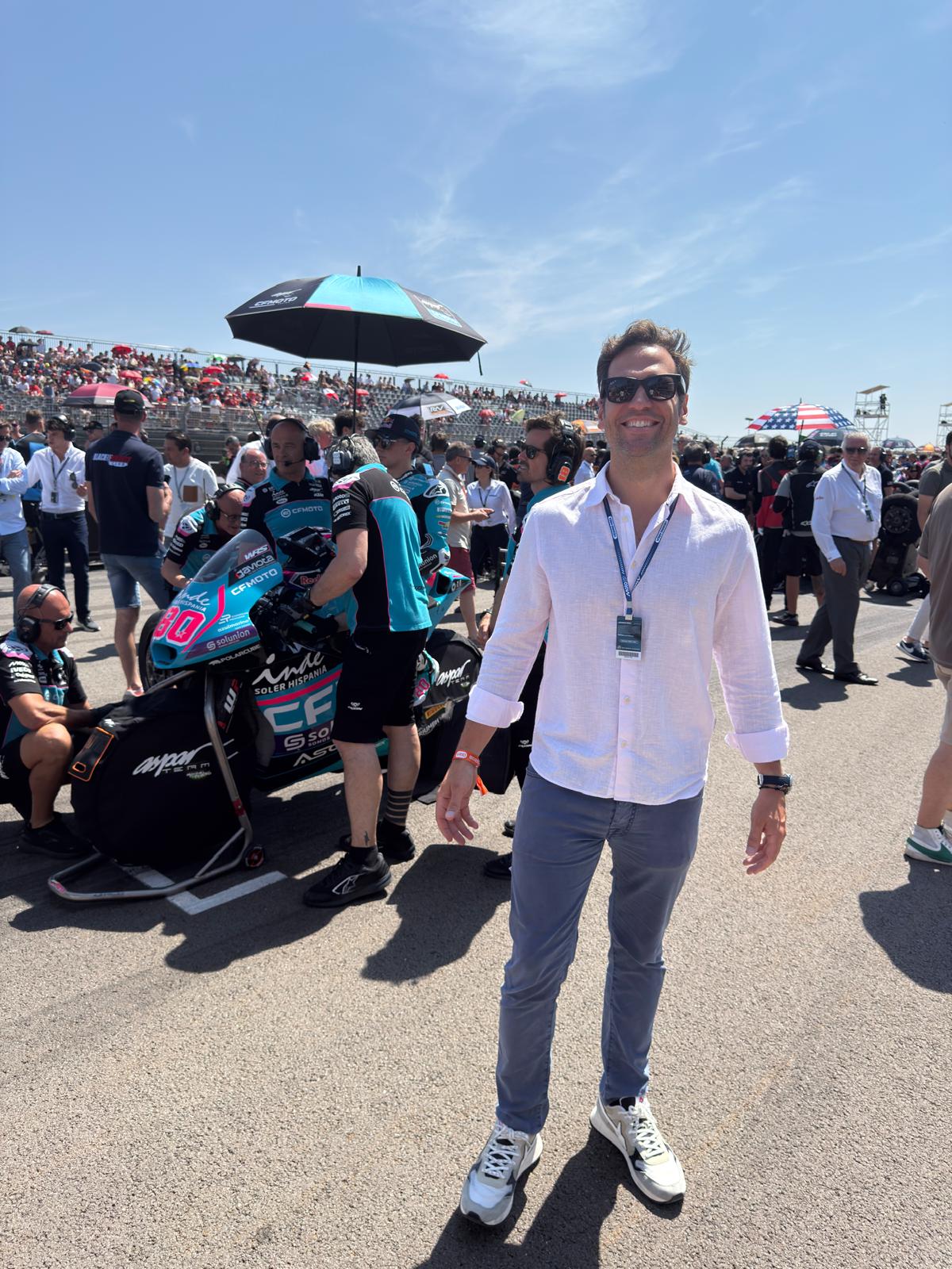 Roldán en la parrilla de MotoGP